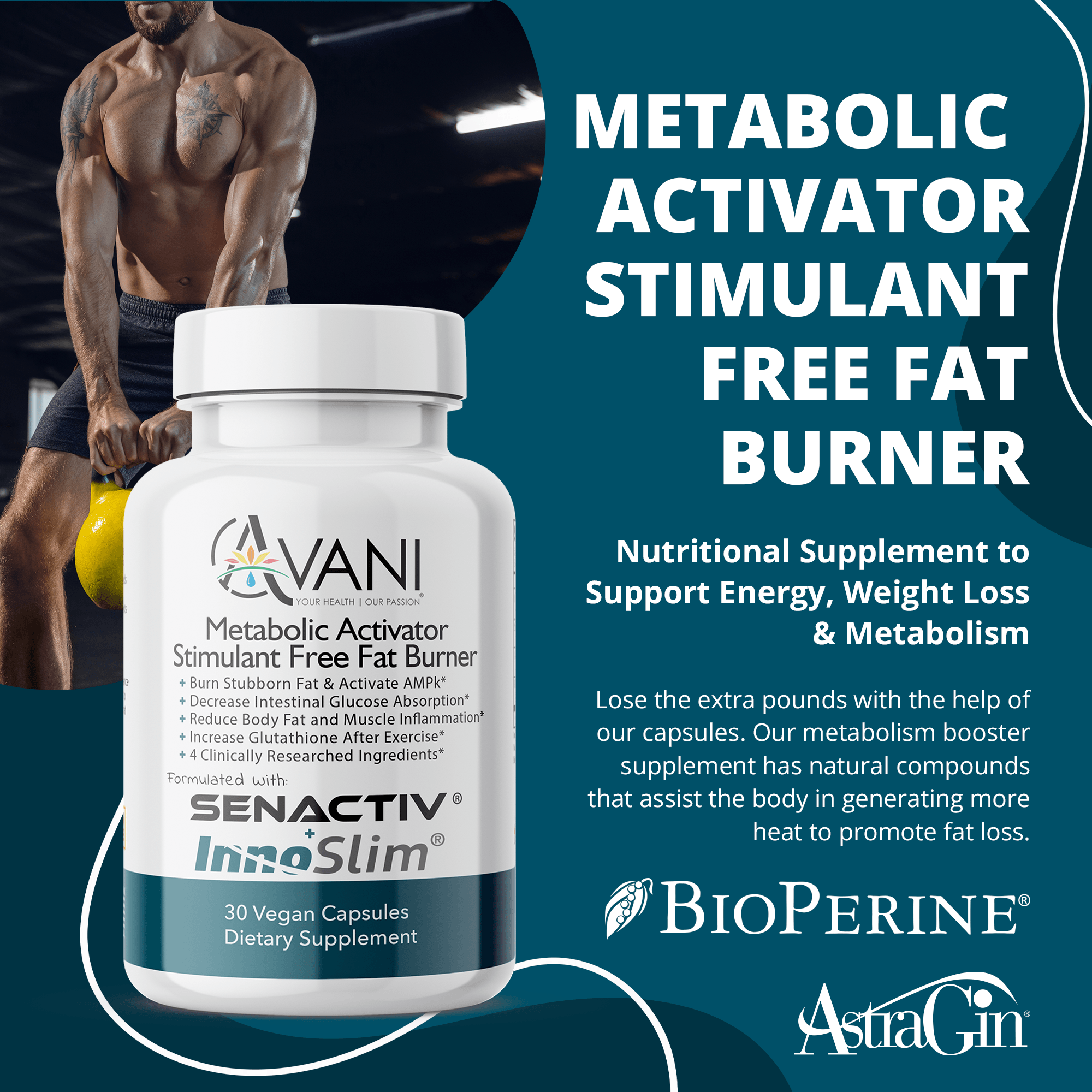 Metabolic Activator with Senactiv® + InnoSlim® - Avani Wellness