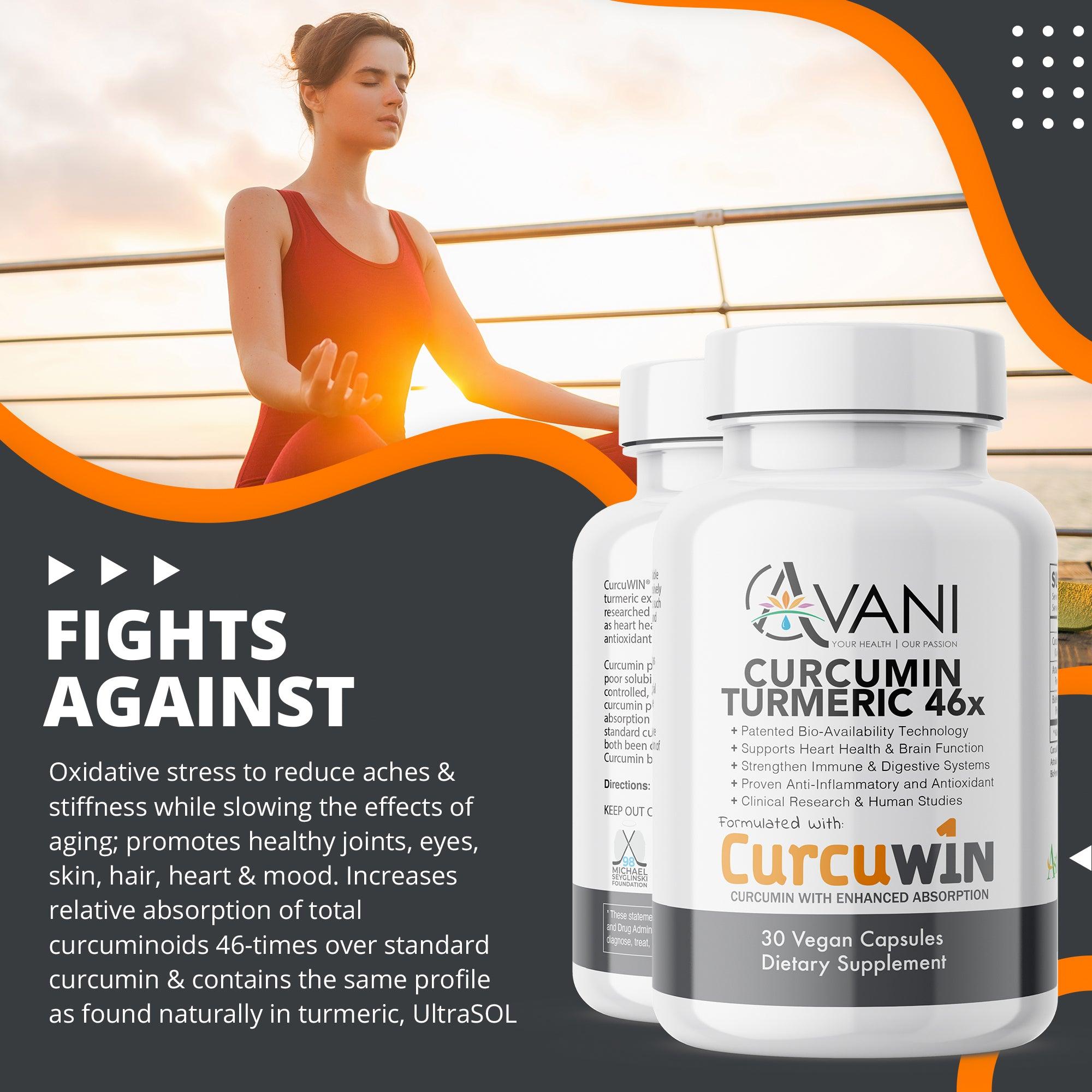 CurcuWIN® Turmeric Extract with 46x Absorption - Avani Wellness